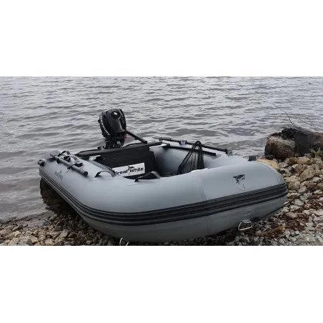 Gummibåt if300 med mercury 6hk. Gråa tuber av PVC