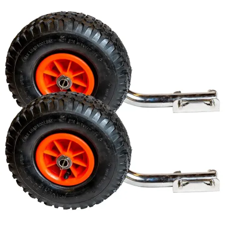 rostfria sjösättningshjul 265mm. Löstagbara