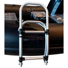 hopfällbar badstege av aluminium till gummibåtar och ribbåtar 2