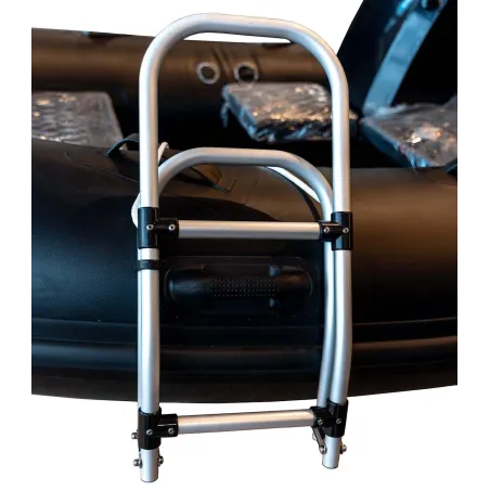 badstege av aluminium till gummibåtar och ribbåtar 3 steg och längd på 1100mm