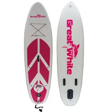 Rosa paddleboard 12cm, 15PSI, 3 meter lång.
