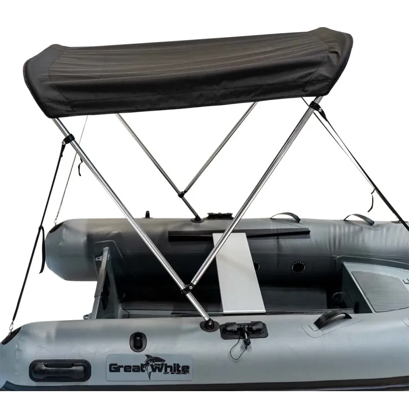 Bimini / Soltak 2 bågar inkl. PVC pads, båtar upp till 5 meter