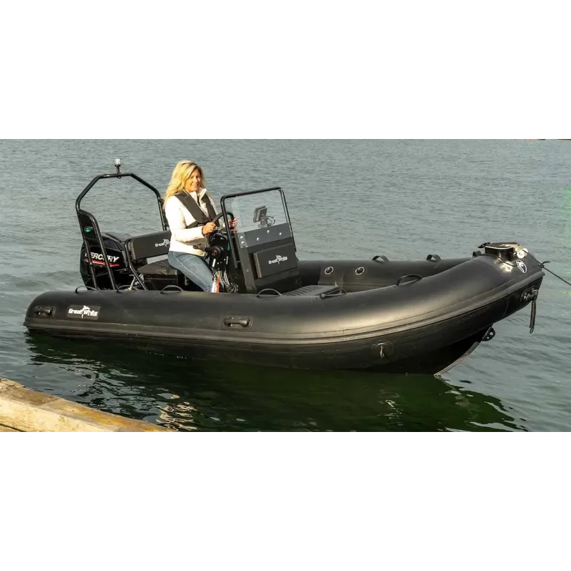 Båtpaket Greatwhite RIB420 Aluminium inkl soffa, rattkonsol, targabåge & Mercury 40hk