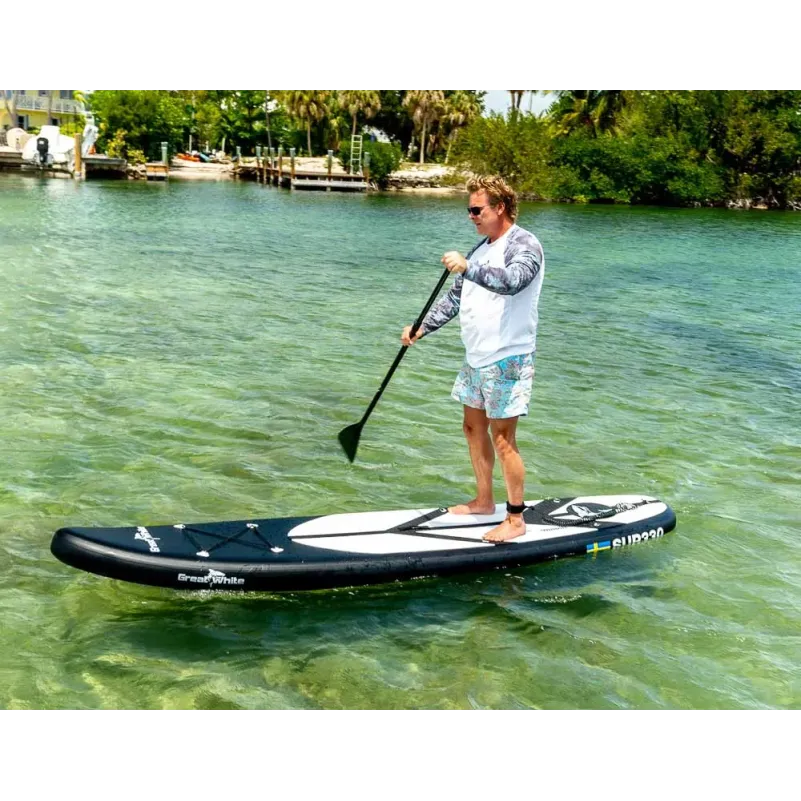 Greatwhite Paddleboard SUP330 BLACK 15cm tjock, 18PSI