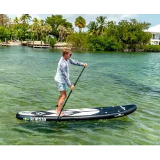 Helsvart paddleboard 15cm tjock och klarar 18 PSI lufttryck. 2