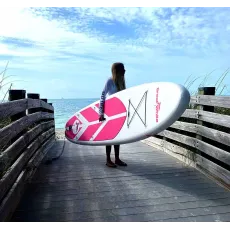 Rosa paddleboard 12cm, 15PSI, 3 meter lång. 2