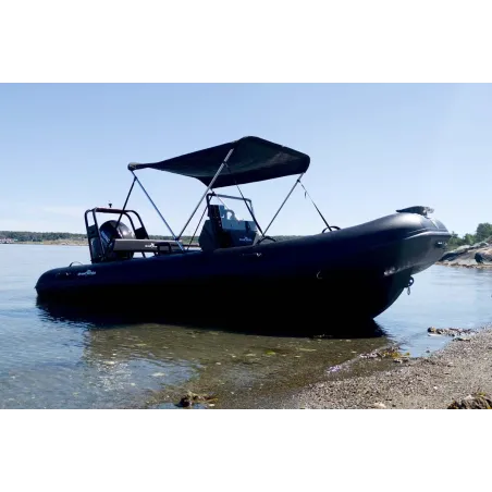 Bimini / Soltak 2 bågar inkl. PVC pads, båtar upp till 5 meter