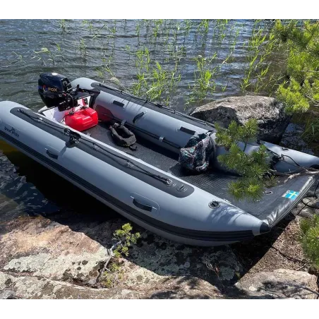 Gummibåt CAT390 uppblåsbar katamaran med öppen för - Greatwhite