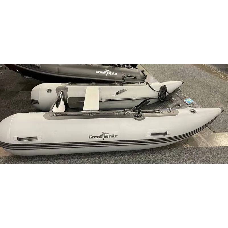 Gummibåt CAT270 uppblåsbar katamaran med öppen för - Greatwhite