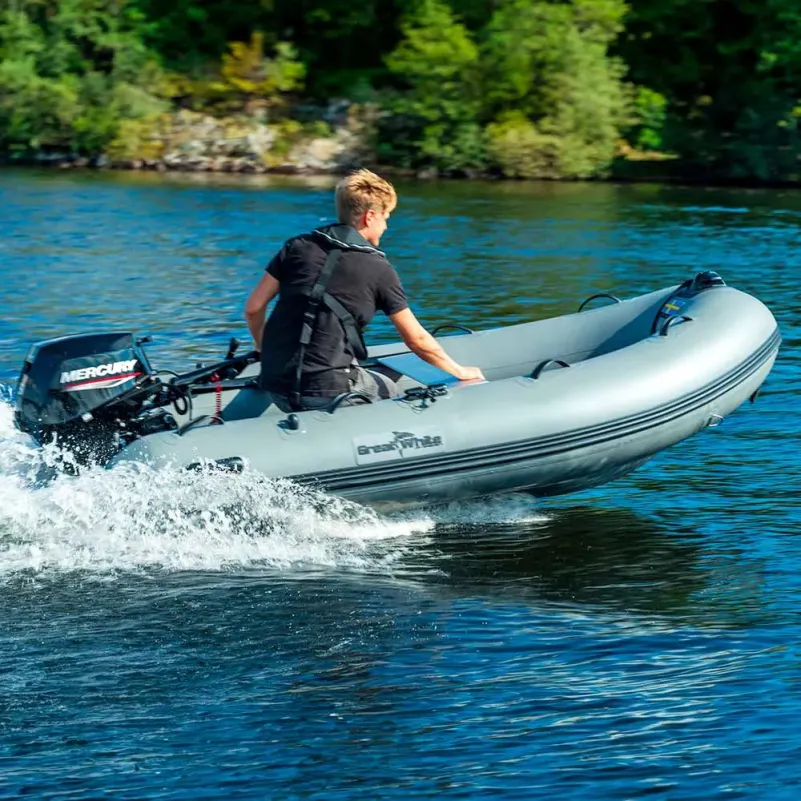 Ribbåt ALU300 Aluminium Enkelskrov & dubbelskrov med förvaring - Greatwhite
