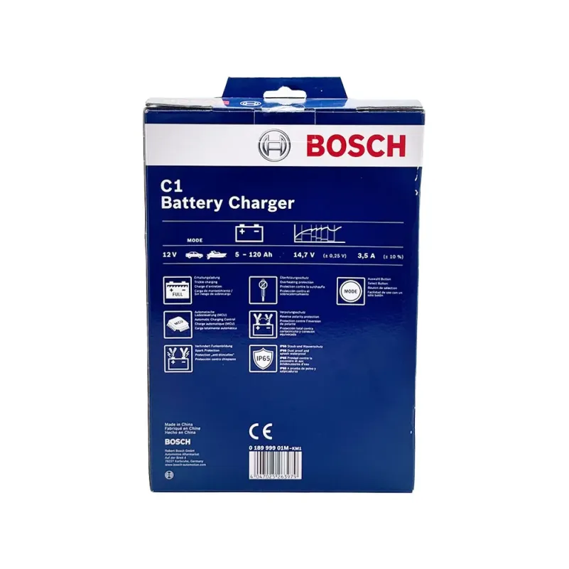 Bosch - Batteriladdare C1 12V Bil- & Båtbatteri