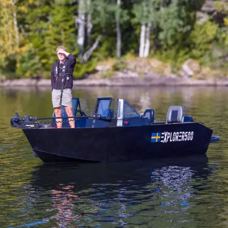 (SÅLD) ''Visningsex'' Greatwhite Aluminiumbåt eXplorer 500 med Hidea 40hk EFI