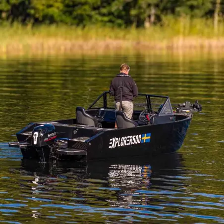 (SÅLD) ''Visningsex'' Greatwhite Aluminiumbåt eXplorer 500 med Hidea 40hk EFI