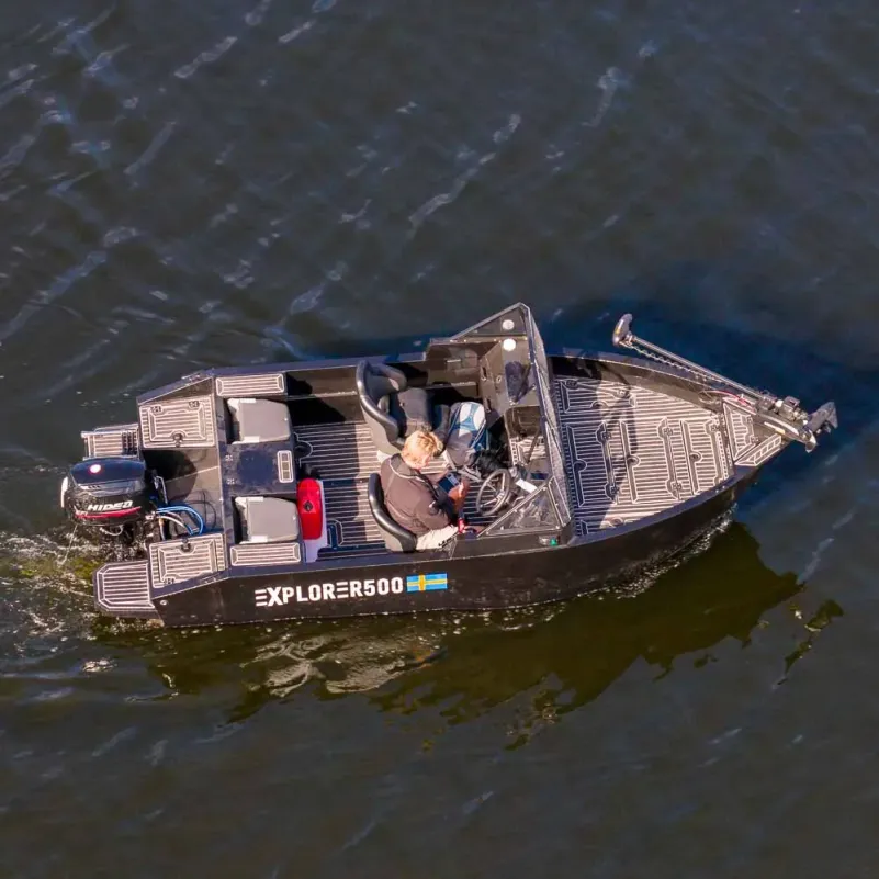 (SÅLD) ''Visningsex'' Greatwhite Aluminiumbåt eXplorer 500 med Hidea 40hk EFI