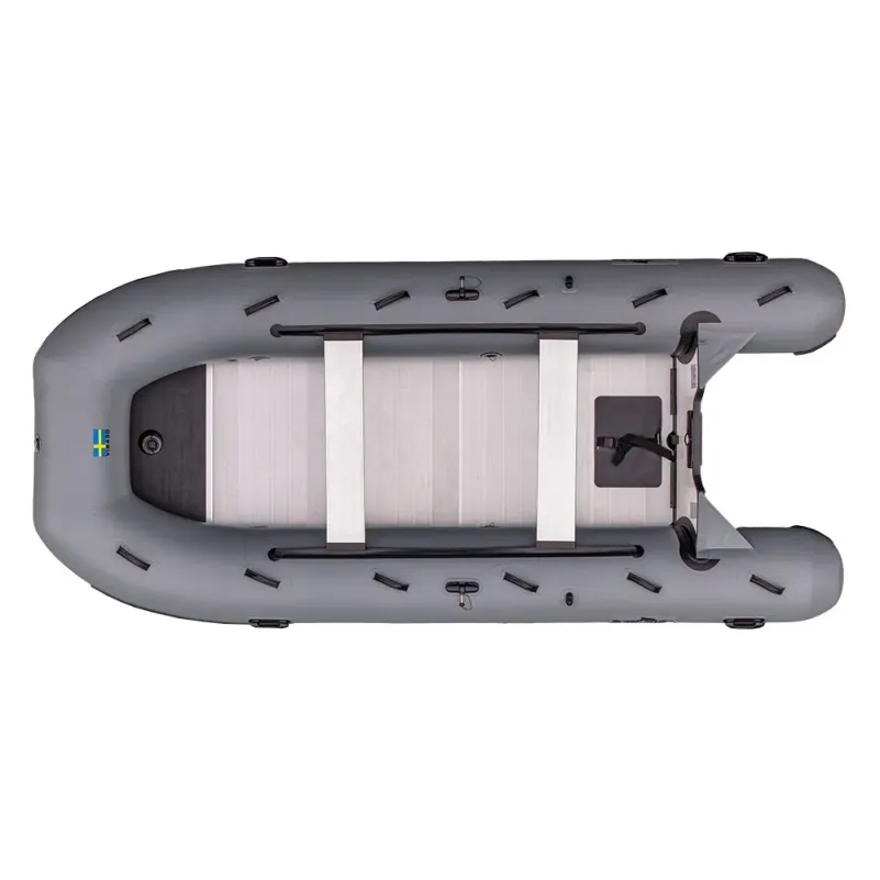 Gummibåt VIB430 uppblåsbar V-köl, aluminiumdurk, Max 20HK