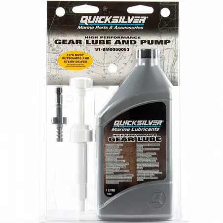 Quicksilver Växelhusolja High Performance kit med pump 1L
