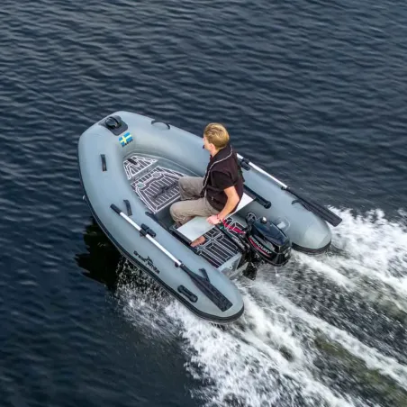 Ribbåt ALU240 Aluminium Enkelskrov & dubbelskrov med förvaring - Greatwhite