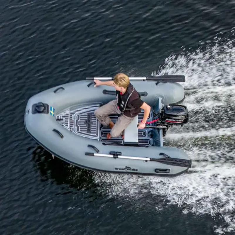 Ribbåt ALU240 Aluminium Enkelskrov & dubbelskrov med förvaring - Greatwhite