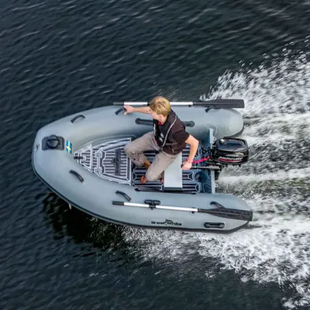 Ribbåt ALU240 Aluminium Enkelskrov & dubbelskrov med förvaring - Greatwhite