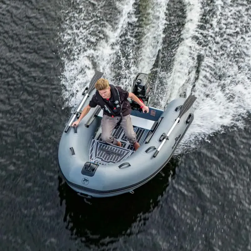 Ribbåt ALU240 Aluminium Enkelskrov & dubbelskrov med förvaring - Greatwhite