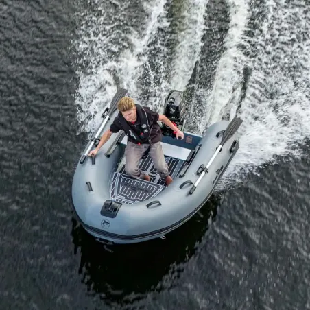 Ribbåt ALU240 Aluminium Enkelskrov & dubbelskrov med förvaring - Greatwhite