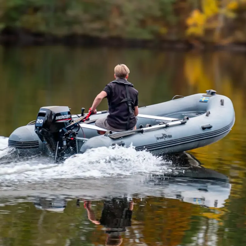 Ribbåt ALU380 Aluminium Dubbelskrov med förvaring - Greatwhite