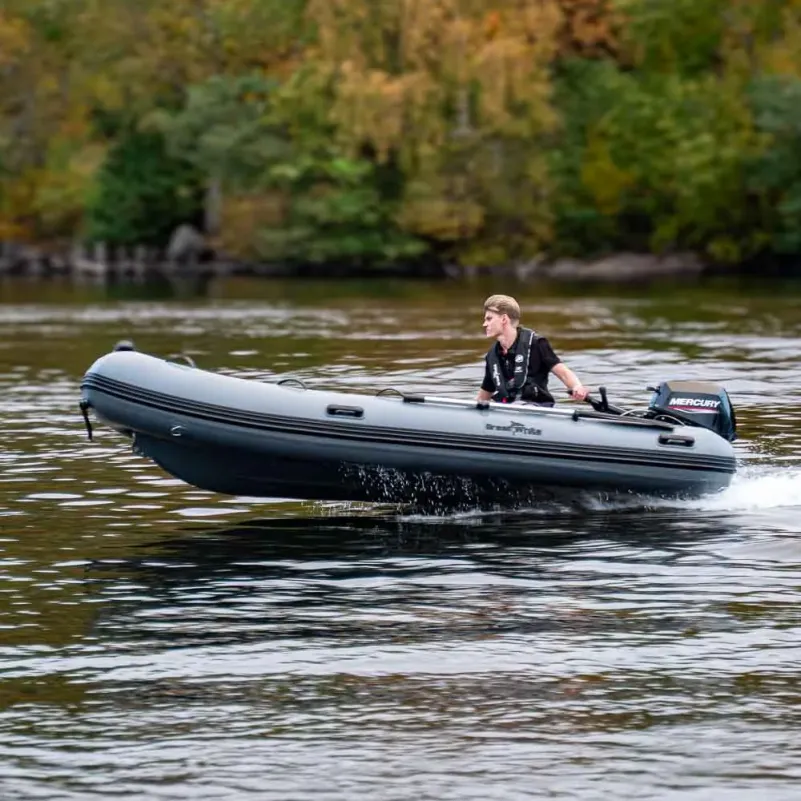 Ribbåt ALU380 Aluminium Dubbelskrov med förvaring - Greatwhite