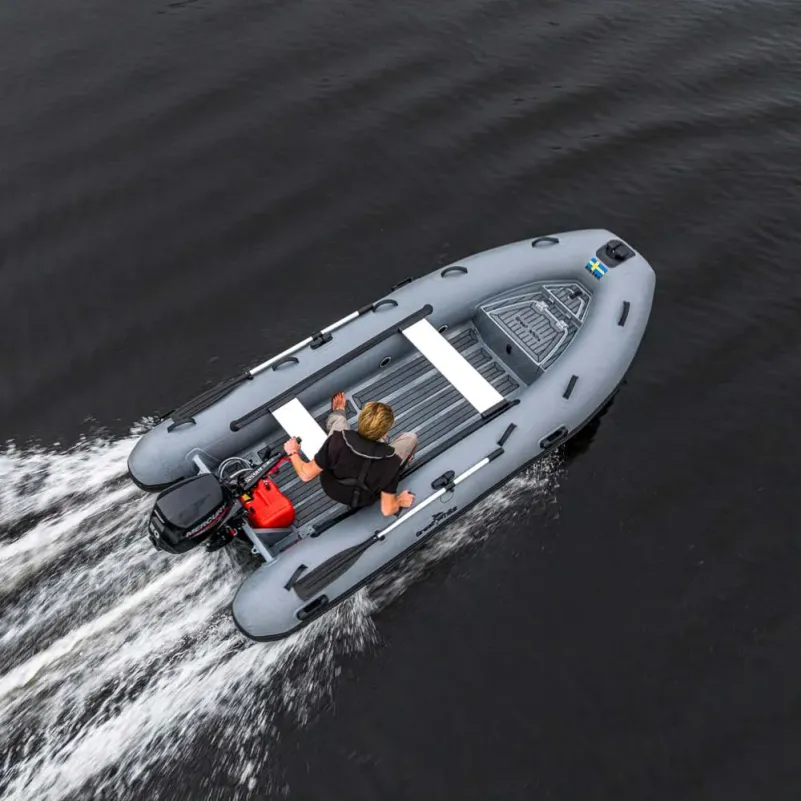 Ribbåt ALU380 Aluminium Dubbelskrov med förvaring - Greatwhite