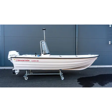 Begagnad Sandström Classic 460 med rattstyrning och Tohatsu 30hk, 2023 (Uttagen 2024)