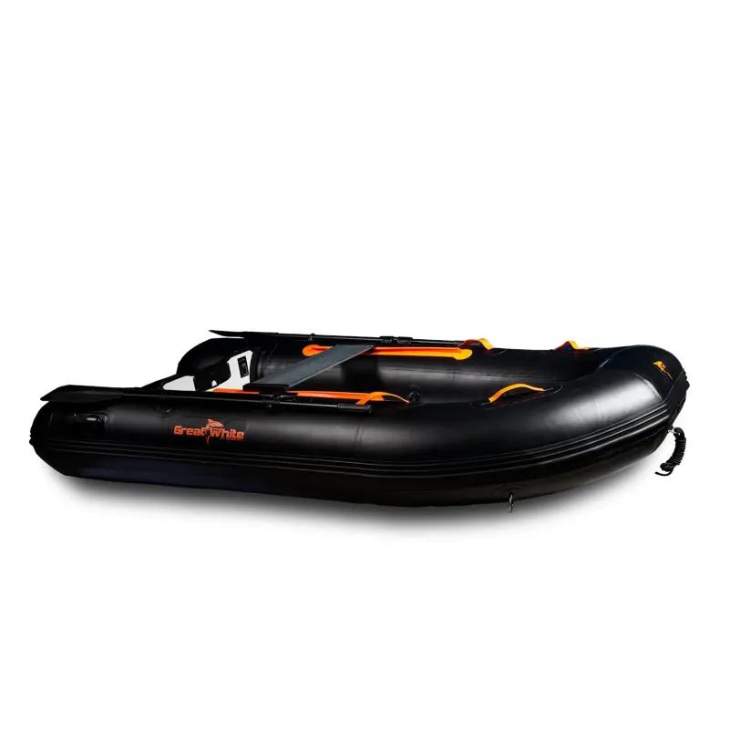 Gummibåt IF270 uppblåsbar V-köl, aluminium, svart