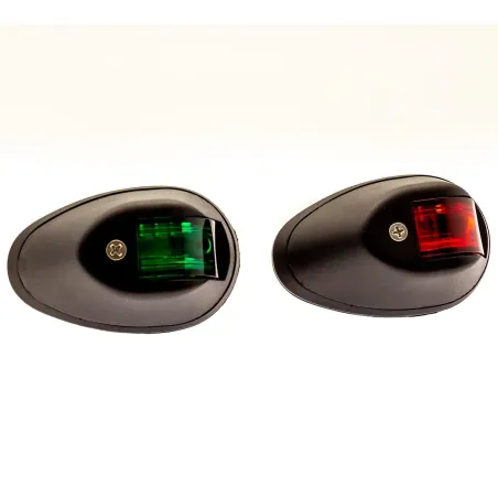 LED-lanternor 1-par röd/grön 12V, 89 x 57mm