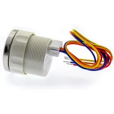 Rund Voltmeter svart tavla, bakgrundsbelyst, inbyggnad 2