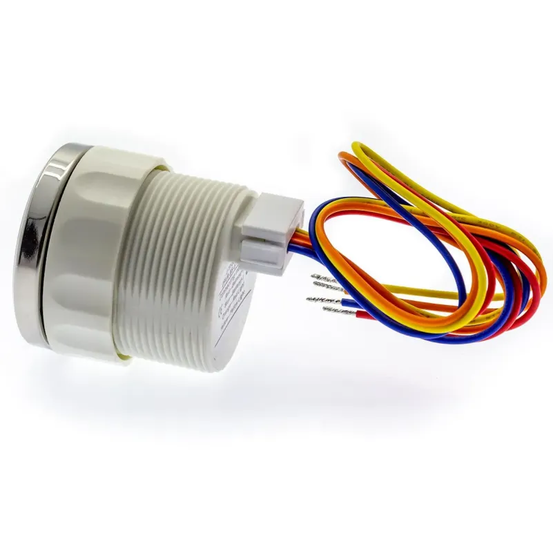 Rund Voltmeter svart tavla, bakgrundsbelyst, inbyggnad