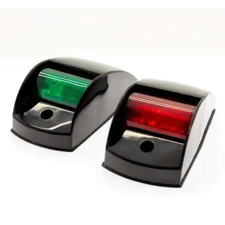 LED Lanternor 2 pack röd och grön 12V, 131x59 mm