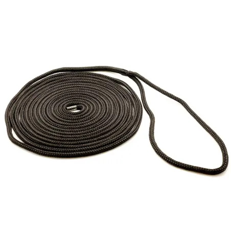 6m Svart kvalitetslina med förvaringspåse - 8mm & 12mm Tjocklek