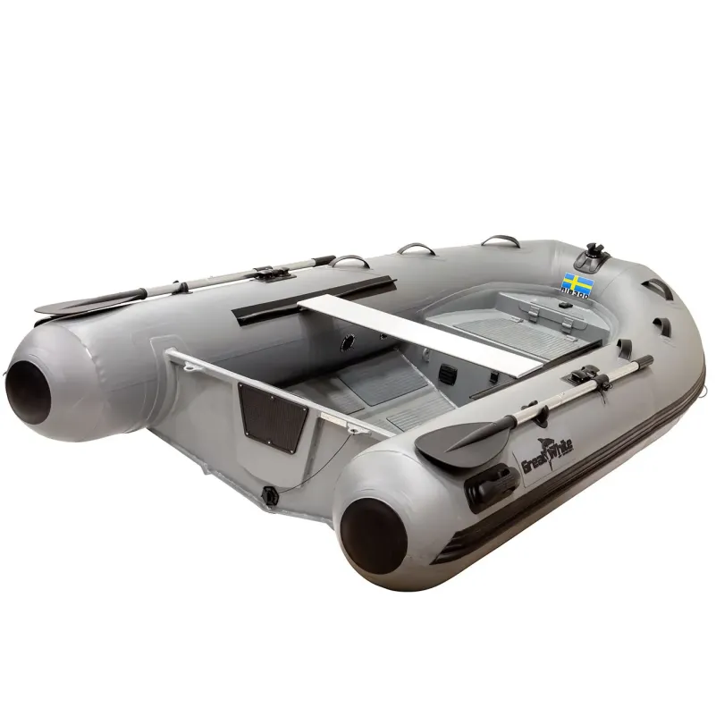 Ribbåt ALU300 Aluminium Enkelskrov & dubbelskrov med förvaring - Greatwhite