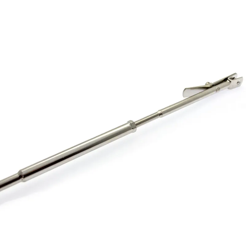 Justerbara Stag 77-122cm inkl. L-fästen, Rostfritt