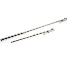 Justerbara Stag 77-122cm inkl. L-fästen, Rostfritt