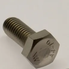 Rostfri Sexkantskruv genomgående gänga M8 x 20mm AISI 316 syrafast A4 2