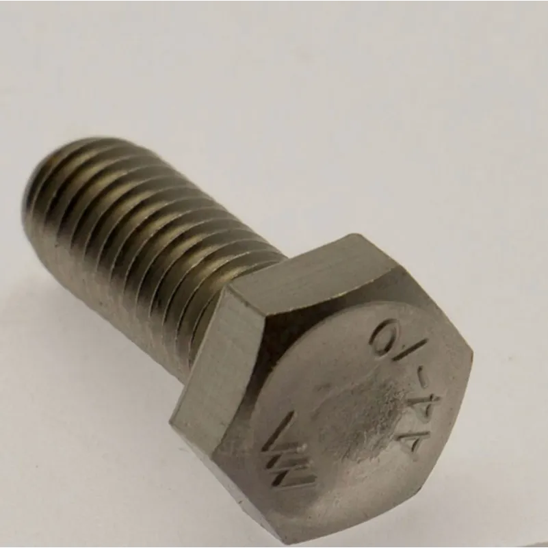 Rostfri Sexkantskruv genomgående gänga M8 x 20mm AISI 316 syrafast A4