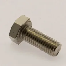 Rostfri Sexkantskruv genomgående gänga M8 x 20mm AISI 316 syrafast A4