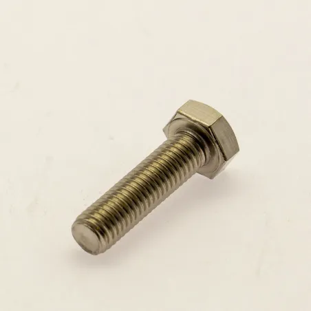 Rostfri sexkantskruv genomgående gänga M8x30mm AISI 316 syrafast A4