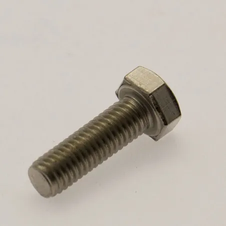 Rostfri sexkantskruv genomgående gänga M5x16mm AISI 316 syrafast A4