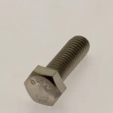 Rostfri sexkantskruv genomgående gänga M5x16mm AISI 316 syrafast A4 2