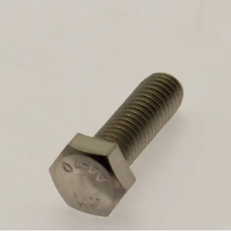 Rostfri sexkantskruv genomgående gänga M5x16mm AISI 316 syrafast A4