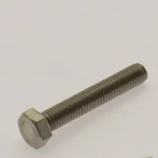 Rostfri sexkantskruv genomgående gänga M5x30mm AISI 316 syrafast A4 2