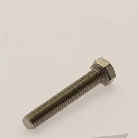 Rostfri sexkantskruv genomgående gänga M5x30mm AISI 316 syrafast A4 Rostfri sexkantskruv genomgående gänga M5x30mm AISI 316 syrafast A4